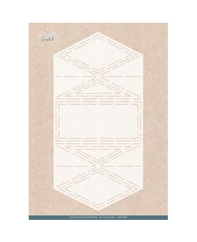 Card Deco Folding Card Stencil Frosted Diamond Card (CDEST088)