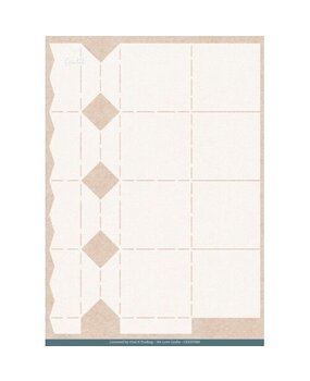 Card Deco Folding Card Stencil  Frosted Toffee Box (CDEST089)