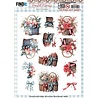Berrie's Beauties Frosted Florals 3D Push Out Basket (SB11057) Berrie's Beauties Frosted Florals 3D Push Out Basket (SB11057)