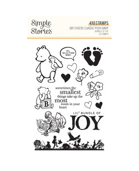Simple Stories PRE-ORDER Say Cheese Classic Pooh Baby Stamps Bundle of Joy (25823) Simple Stories PRE-ORDER Say Cheese Classic Pooh Baby Stamps Bundle of Joy (25823)