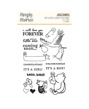 Simple Stories PRE-ORDER Say Cheese Classic Pooh Baby Stamps Hello Baby (25824) Simple Stories PRE-ORDER Say Cheese Classic Pooh Baby Stamps Hello Baby (25824)