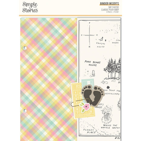 Simple Stories Say Cheese Classic Pooh Baby 6x8 Inch Binder Inserts (25834)