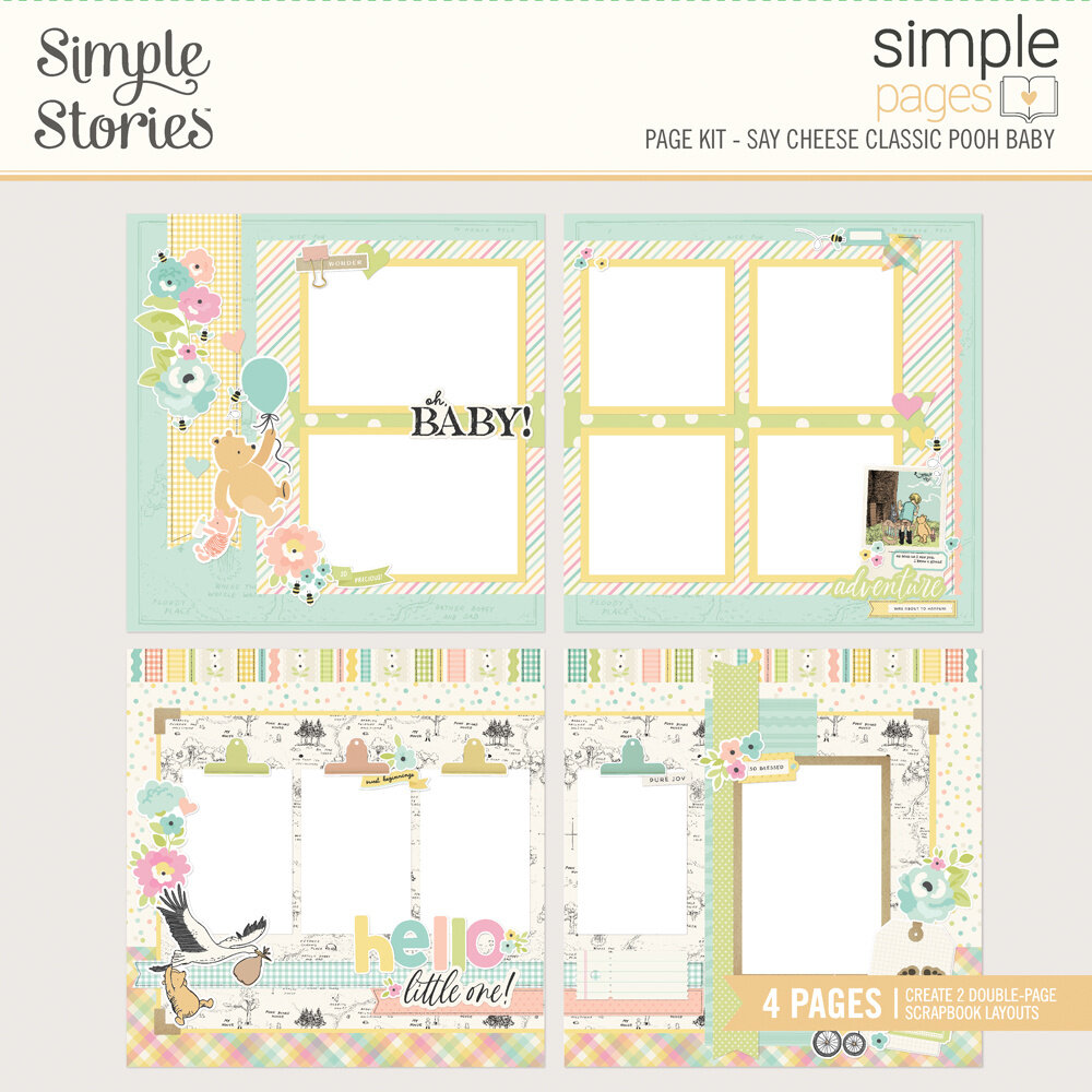 Simple Stories Say Cheese Classic Pooh Baby Simple Pages Kit (25837) Simple Stories Say Cheese Classic Pooh Baby Simple Pages Kit (25837)