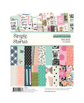 Simple Stories PRE-ORDER Take Note 6x8 Inch Paper Pad (25915)