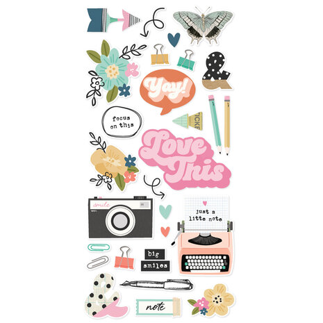 Simple Stories Take Note Foam Stickers (25923)