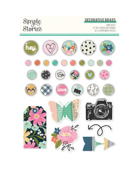 Simple Stories Take Note Decorative Brads (25924) Simple Stories Take Note Decorative Brads (25924)