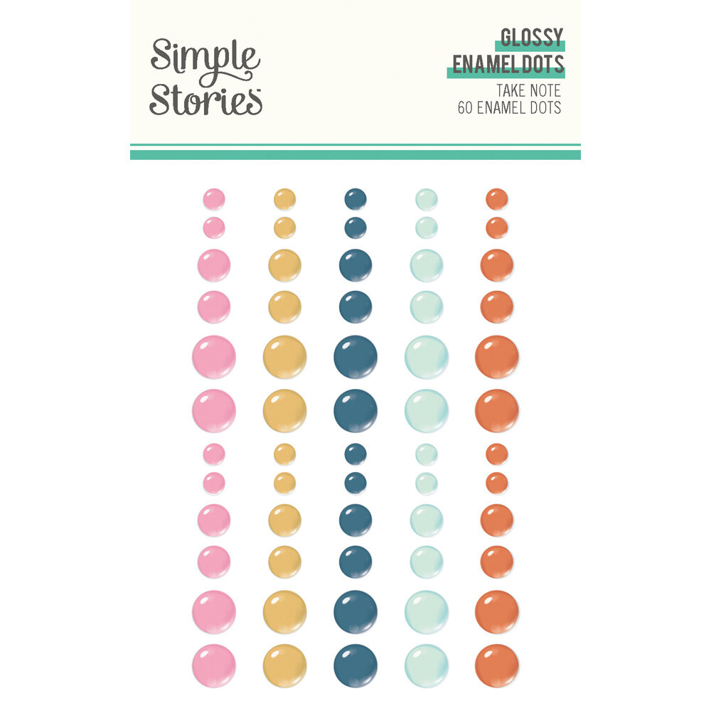 Simple Stories Take Note Glossy Enamel Dots (25925) Simple Stories Take Note Glossy Enamel Dots (25925)