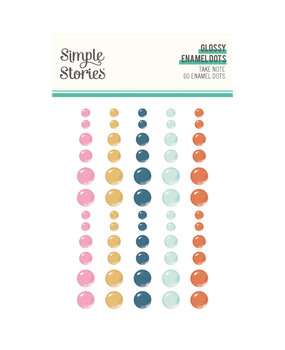 Simple Stories PRE-ORDER Take Note Glossy Enamel Dots (25925)