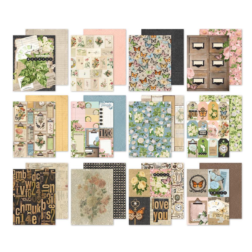 Simple Stories Simple Vintage Junk Drawer 6x8 Inch Paper Pad (26022) Simple Stories Simple Vintage Junk Drawer 6x8 Inch Paper Pad (26022)