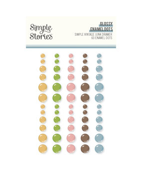 Simple Stories PRE-ORDER Simple Vintage Junk Drawer Glossy Enamel Dots (26033) Simple Stories PRE-ORDER Simple Vintage Junk Drawer Glossy Enamel Dots (26033)