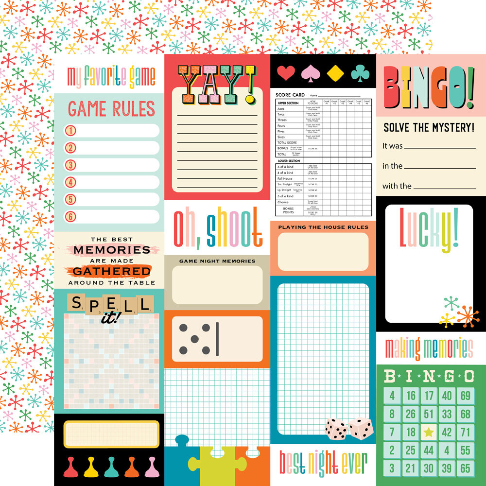 Simple Stories Game Night 12x12 Inch Collection Kit (26100) Simple Stories Game Night 12x12 Inch Collection Kit (26100)