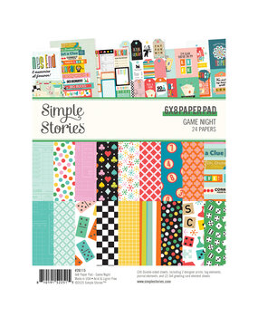 Simple Stories PRE-ORDER Game Night 6x8 Inch Paper Pad (26115) Simple Stories PRE-ORDER Game Night 6x8 Inch Paper Pad (26115)