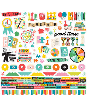 Simple Stories PRE-ORDER Game Night Cardstock Stickers (26102) Simple Stories PRE-ORDER Game Night Cardstock Stickers (26102)