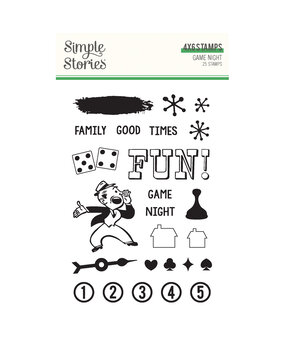 Simple Stories PRE-ORDER Game Night Stamps (26116) Simple Stories PRE-ORDER Game Night Stamps (26116)