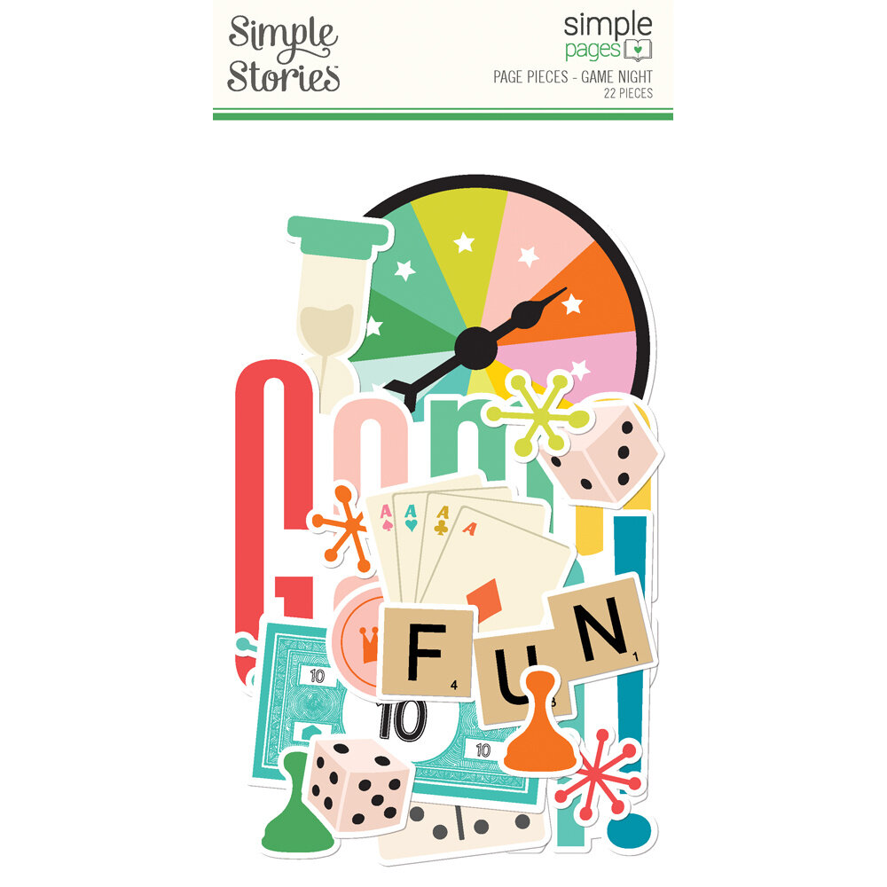 Simple Stories Game Night Simple Pages Pieces (26124) Simple Stories Game Night Simple Pages Pieces (26124)