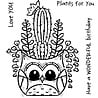 Woodware Owl Planter Clear Stamp (FRS087) (OUTLET) Woodware Owl Planter Clear Stamp (FRS087) (OUTLET)