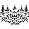 The Crafter's Workshop Menorah Slimline Stencil (TCW2352) (OUTLET) The Crafter's Workshop Menorah Slimline Stencil (TCW2352) (OUTLET)