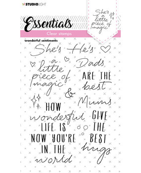 Studio Light Wonderful Sentiments Clear Stamps (SL-ES-STAMP173) (OUTLET) Studio Light Wonderful Sentiments Clear Stamps (SL-ES-STAMP173) (OUTLET)