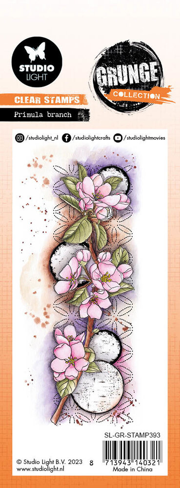 Studio Light Primula Branch Grunge Stamps (SL-GR-STAMP393) (OUTLET) Studio Light Primula Branch Grunge Stamps (SL-GR-STAMP393) (OUTLET)