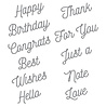 Spellbinders Smooth Lines Mix & Match Sentiments Etched Dies (S4-1168) (OUTLET) Spellbinders Smooth Lines Mix & Match Sentiments Etched Dies (S4-1168) (OUTLET)