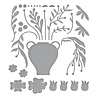 Spellbinders Fresh Picked Vase Bouquet Etched Dies (S5-618) (OUTLET) Spellbinders Fresh Picked Vase Bouquet Etched Dies (S5-618) (OUTLET)