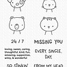My Favorite Things Missing You Every Single Day Clear Stamps (CS-523) (OUTLET) My Favorite Things Missing You Every Single Day Clear Stamps (CS-523) (OUTLET)
