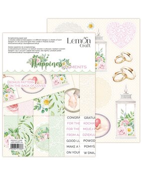 LemonCraft Happiness Elements 6x8 Inch Paper Pad (LEM-HAPPI-04) (OUTLET)