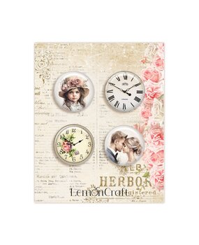LemonCraft Secret Garden Buttons/Badge (4pcs) (LEM-SEGAR-04) (OUTLET)