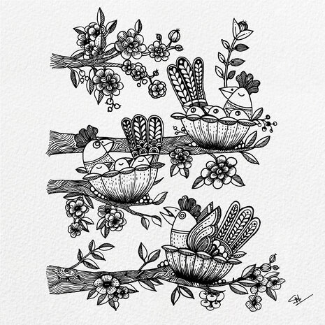 Katkin Krafts Love Nest A5 Clear Stamp Set (KK0013) (OUTLET) Katkin Krafts Love Nest A5 Clear Stamp Set (KK0013) (OUTLET)