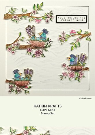 Katkin Krafts Love Nest A5 Clear Stamp Set (KK0013) (OUTLET) Katkin Krafts Love Nest A5 Clear Stamp Set (KK0013) (OUTLET)