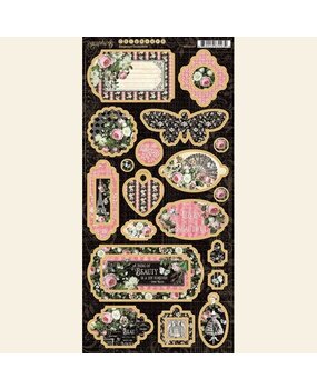 Graphic 45 Elegance Chipboard (4502197) (OUTLET) Graphic 45 Elegance Chipboard (4502197) (OUTLET)