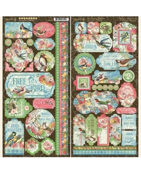 Graphic 45 Bird Watcher Stickers (4502214) (OUTLET) Graphic 45 Bird Watcher Stickers (4502214) (OUTLET)