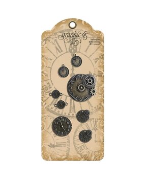 Graphic 45 Decorative Metal Clocks (8pcs) (4502218) (OUTLET) Graphic 45 Decorative Metal Clocks (8pcs) (4502218) (OUTLET)