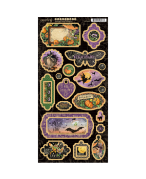 Graphic 45 Midnight Tales Chipboard (4502285) (OUTLET) Graphic 45 Midnight Tales Chipboard (4502285) (OUTLET)