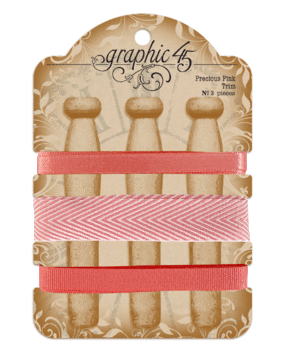 Graphic 45 Trim Precious Pink (4502290) (OUTLET) Graphic 45 Trim Precious Pink (4502290) (OUTLET)