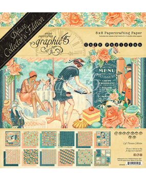 Graphic 45 Cafe Parisian 8x8 Inch Deluxe Collector's Edition (4502535) (OUTLET) Graphic 45 Cafe Parisian 8x8 Inch Deluxe Collector's Edition (4502535) (OUTLET)
