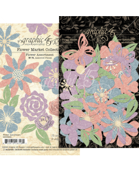 Graphic 45 Flower Market Flower Assortment (4502562) (OUTLET) Graphic 45 Flower Market Flower Assortment (4502562) (OUTLET)