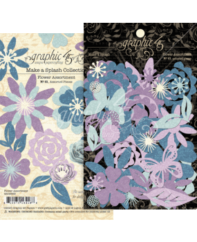 Graphic 45 Make a Splash Flower Assortment (4502669) (OUTLET) Graphic 45 Make a Splash Flower Assortment (4502669) (OUTLET)