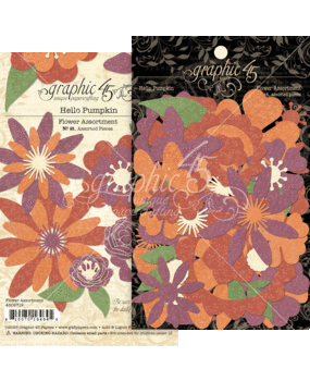 Graphic 45 Hello Pumpkin Flower Assortment (4502719) (OUTLET) Graphic 45 Hello Pumpkin Flower Assortment (4502719) (OUTLET)