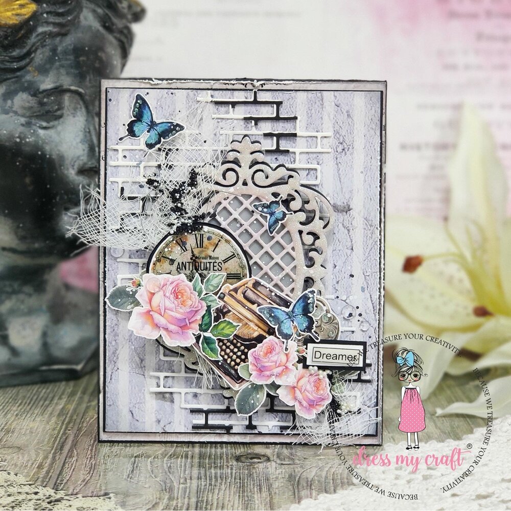 Dress My Craft Wall of Roses 12x12 Inch Paper Pad (DMCP7228) (OUTLET) Dress My Craft Wall of Roses 12x12 Inch Paper Pad (DMCP7228) (OUTLET)