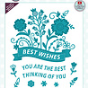 Creative Expressions Sue Wilson Craft Die Floral Wishes Banner (CED7143) (OUTLET) Creative Expressions Sue Wilson Craft Die Floral Wishes Banner (CED7143) (OUTLET)
