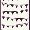 Creative Expressions DL Stencil Bunting (CEST105) (OUTLET) Creative Expressions DL Stencil Bunting (CEST105) (OUTLET)