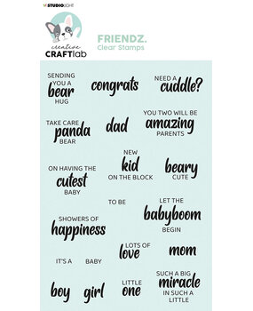 Creative Craftlab Friendz Clear Stamps Baby Tekst ENG (CCL-FR-STAMP165) (OUTLET) Creative Craftlab Friendz Clear Stamps Baby Tekst ENG (CCL-FR-STAMP165) (OUTLET)