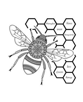 Crafty Individuals Honeybee Unmounted Rubber Stamps (CI-607) (OUTLET) Crafty Individuals Honeybee Unmounted Rubber Stamps (CI-607) (OUTLET)