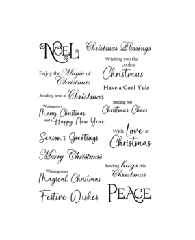 Crafty Individuals Christmas Sentiments Unmounted Rubber Stamps (CI-614) (OUTLET) Crafty Individuals Christmas Sentiments Unmounted Rubber Stamps (CI-614) (OUTLET)