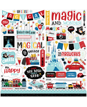 Carta Bella Believe In Magic 12x12 Inch Element Sticker (CBBIM148014) (OUTLET) Carta Bella Believe In Magic 12x12 Inch Element Sticker (CBBIM148014) (OUTLET)