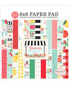 Carta Bella Summer Market 6x6 Inch Paper Pad (CBSUM115023) (OUTLET) Carta Bella Summer Market 6x6 Inch Paper Pad (CBSUM115023) (OUTLET)