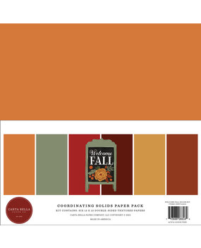 Carta Bella Welcome Fall 12x12 Inch Coordinating Solids Paper Pack (CBWF154015) (OUTLET) Carta Bella Welcome Fall 12x12 Inch Coordinating Solids Paper Pack (CBWF154015) (OUTLET)