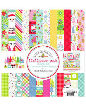 Doodlebug Design Inc. PRE-ORDER Oh What Fun 12x12 Inch Paper Pack (9000) Doodlebug Design Inc. PRE-ORDER Oh What Fun 12x12 Inch Paper Pack (9000)