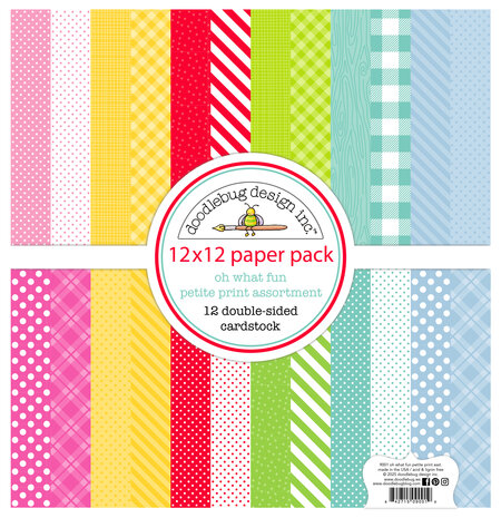 Doodlebug Design Inc. PRE-ORDER Oh What Fun 12x12 Inch Petite Prints Paper Pack (9001) Doodlebug Design Inc. PRE-ORDER Oh What Fun 12x12 Inch Petite Prints Paper Pack (9001)